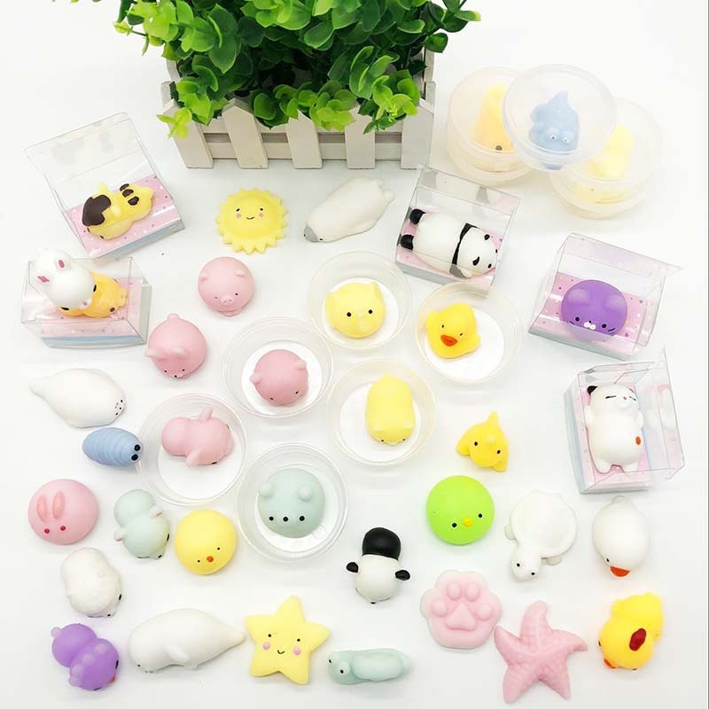 Hot Kawaii Fidget Toys Pack Động vật dễ thương Squishy Đồ chơi chống căng thẳng Mochi Tăng chống căng thẳng Vui nhộn Squishmallow Quà tặng giảm căng thẳng