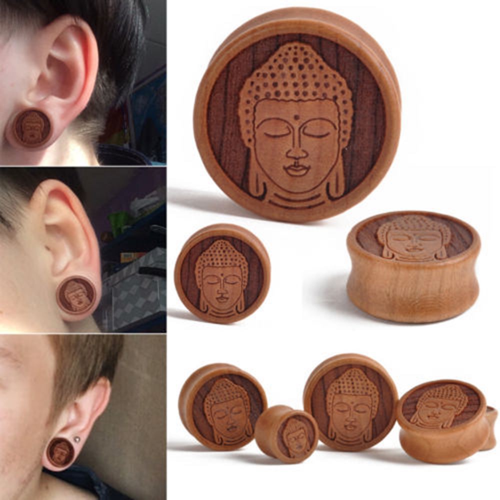 Khuyên nong tai gỗ cao cấp thời trang cỡ 10-20mm