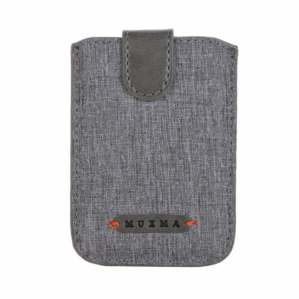 OKDEALS Ví Đựng Thẻ 5 Ngăn Bằng Vải Canvas Có Keo Dán Tiện Lợi