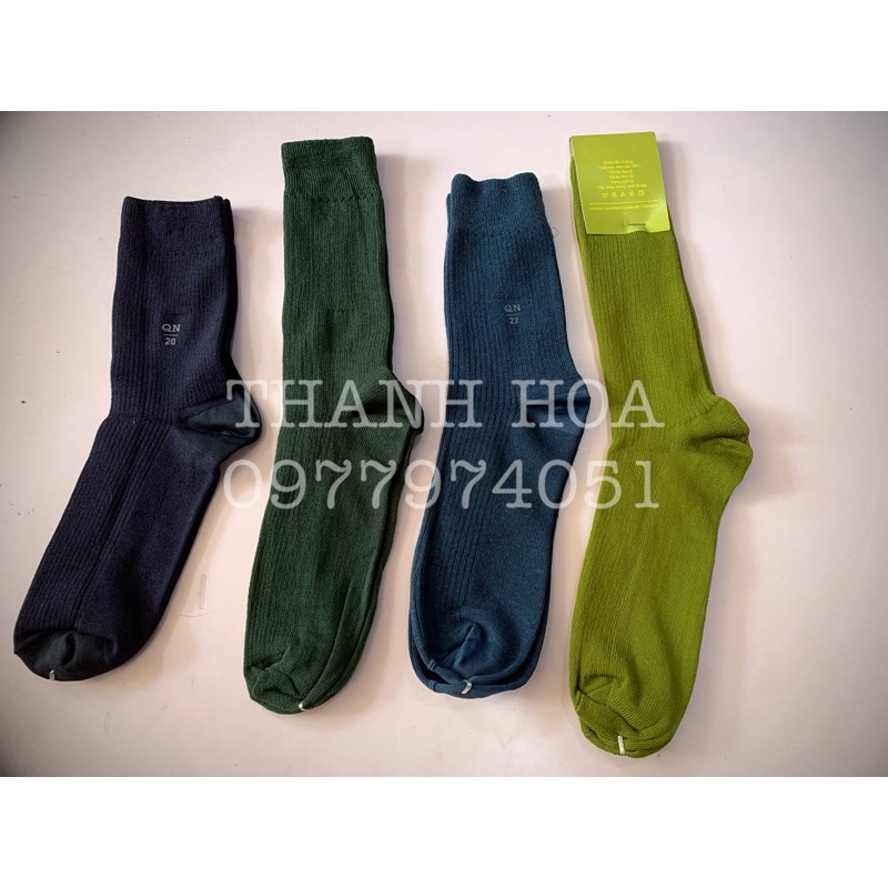 Vớ nam cao cổ, bít tất xanh màu lính tốt TCHC