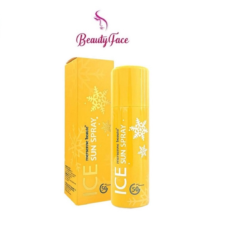 Xịt Chống Nắng Làm Mát Da Mersenne Beaute Ice Sun Spray SPF50 100ml