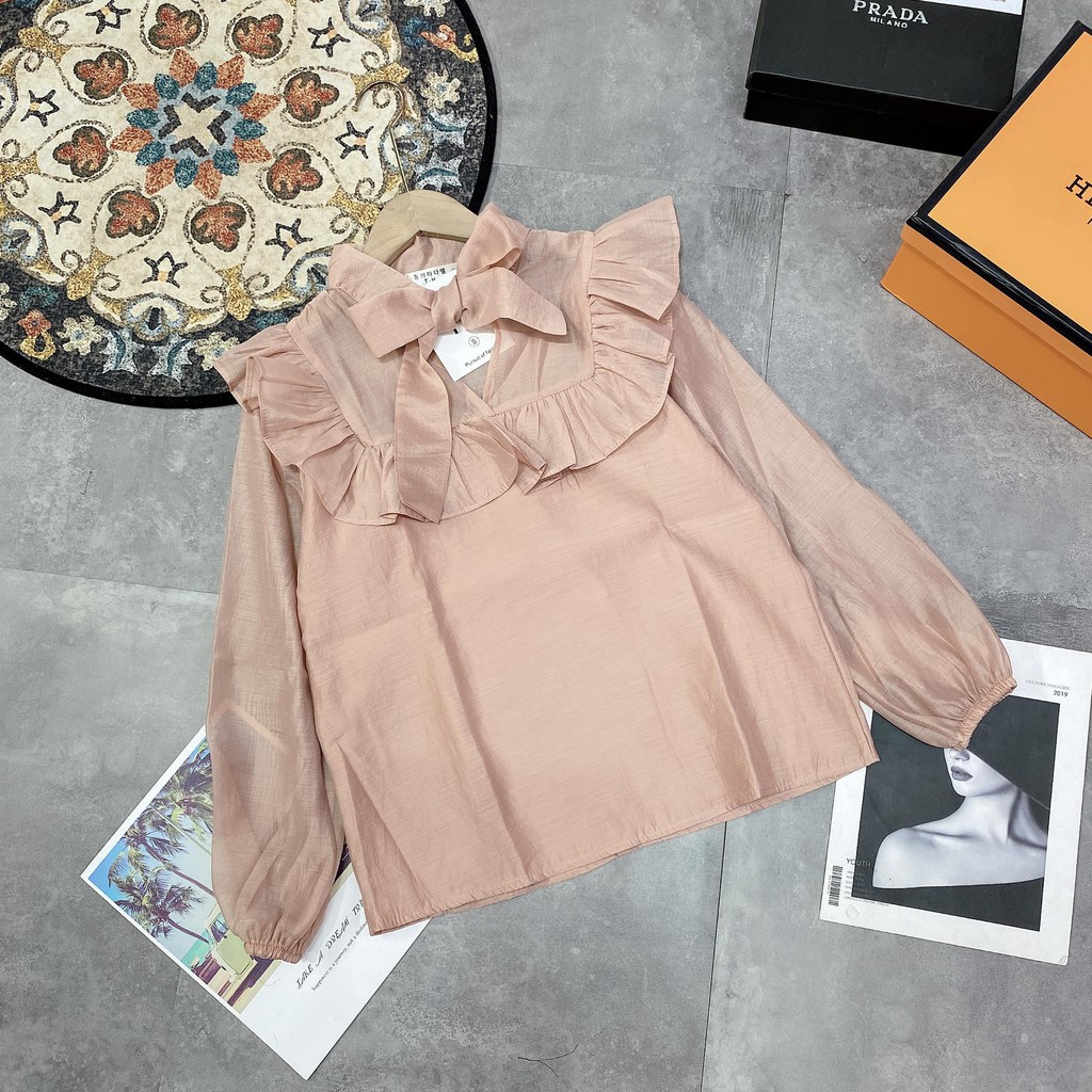 Áo tơ cổ Bèo xinh xắn (kèm ảnh thật,video) | BigBuy360 - bigbuy360.vn