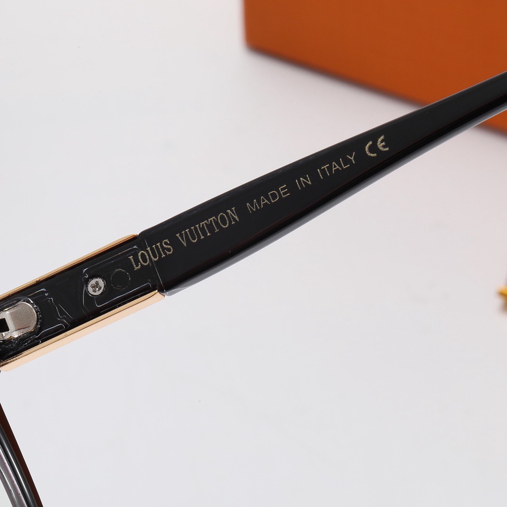 Kính Mắt Gọng Tròn Chống Ánh Sáng Xanh Phong Cách Louis Vuitton