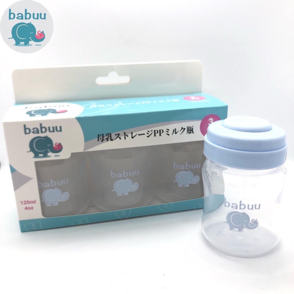 Hộp Trữ Sữa ,Bình Chia Sữa Babuu 3 Chiếc