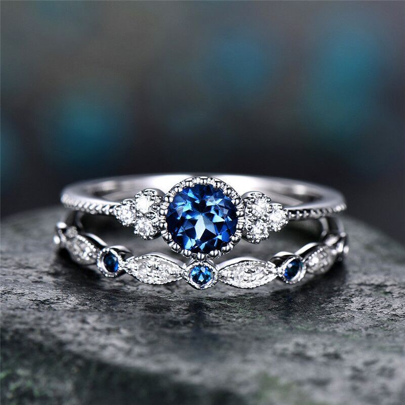 Nhẫn Zircon Smug | Phụ Kiện Trang Sức Bằng Thép Không Gỉ Màu Ngọc Lục Bảo Mới Cho Nam Và Nữ