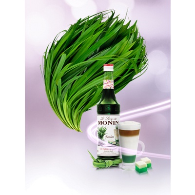 Siro Monin lá dứa (pandan) chai 700ml. Hàng Công ty có sẵn giao ngay