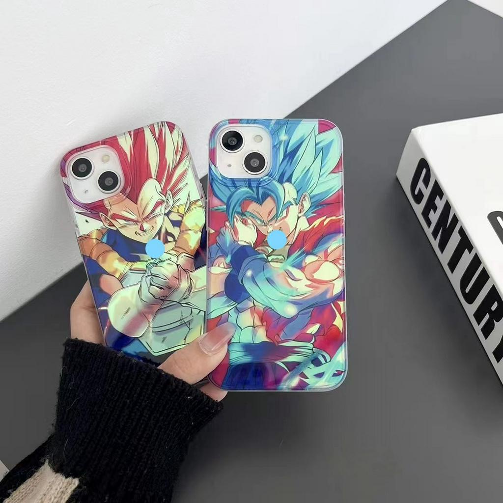 Ốp Điện Thoại Họa Tiết Hoạt Hình Dragon Ball Màu Laser Cho iPhone 14Promax / 14Pro / 14 / 13 / 12 / 11