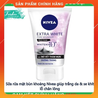 Sữa rửa mặt bùn khoáng Nivea giúp trắng da & se khít lỗ chân lông. 33