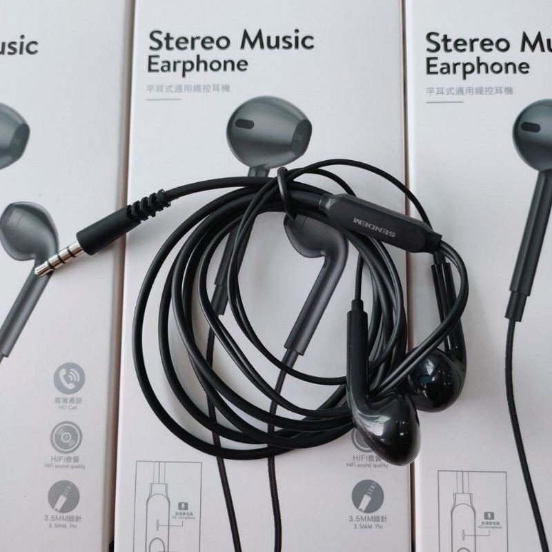 Tai nghe nhét tai có dây có mic jack 3.5 chân 3.5 tai nghe sendem V10 cho tất cả các dòng điện thoại