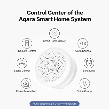Aqara Hub M1S gen 2 bản Quốc Tế HM1S-G02 - Điều Khiển Trung Tâm Zigbee 3.0, Có Loa Báo Động, Tương Thích Apple HomeKit