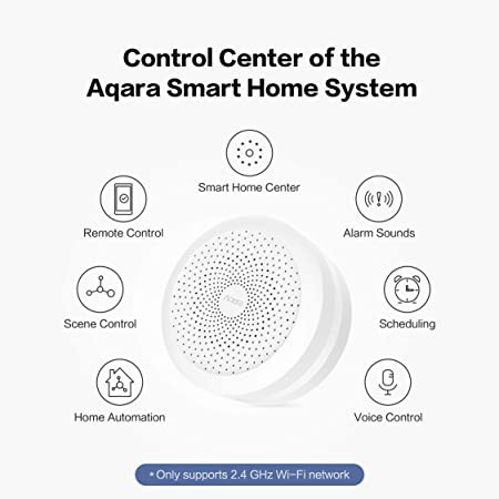 Aqara Hub M1S phiên bản Quốc Tế HM1S-G01 - Điều Khiển Trung Tâm Zigbee 3.0, Có Loa Báo Động, Tương Thích Apple HomeKit