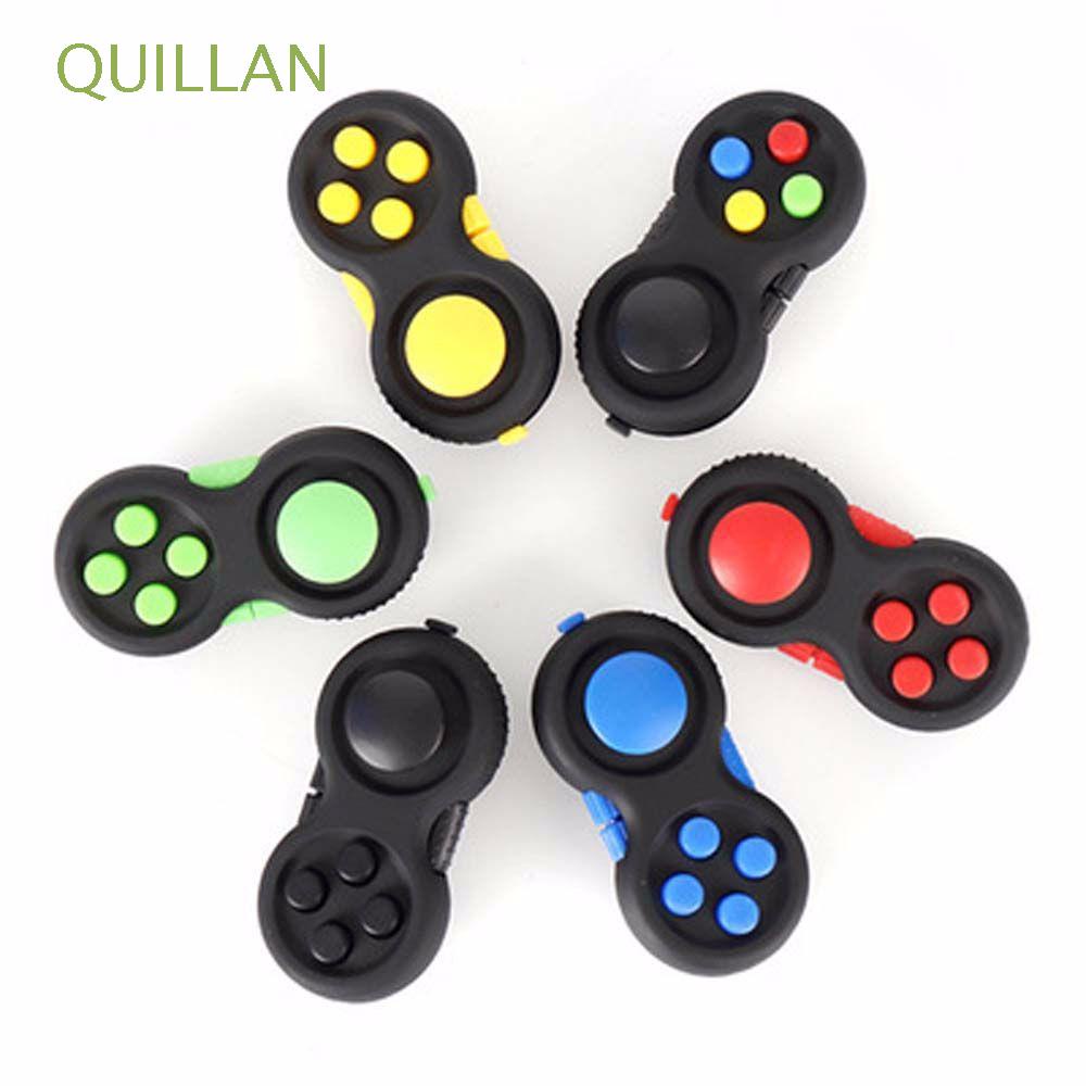 QUILLAN Controller Gamepad Decompression Toy Children Adults Toy Gamepad Is Used To Relieve Figet Toys Novelty Gag Toys Handle Fidget Pad Hands Anxiety Relaxing The Tight Fingers Keychain Fidget Toy Games Antistress Toy The Stress Relieve/Multicolor