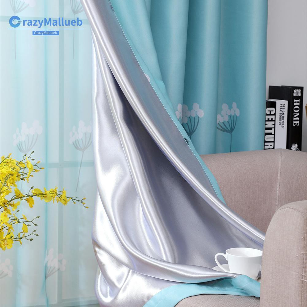 rèm cửa sổ Trang Trí Phòng Ngủ Họa Tiết Hoa Bồ Công Anh