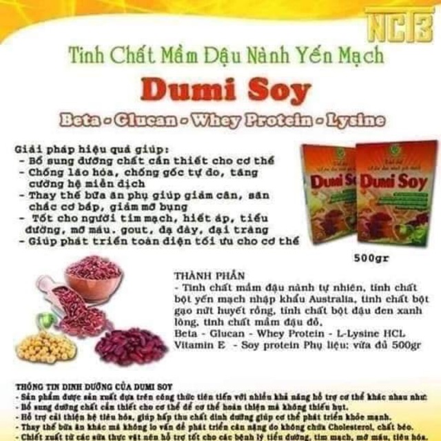 Tinh mầm yến mạch dumi soy