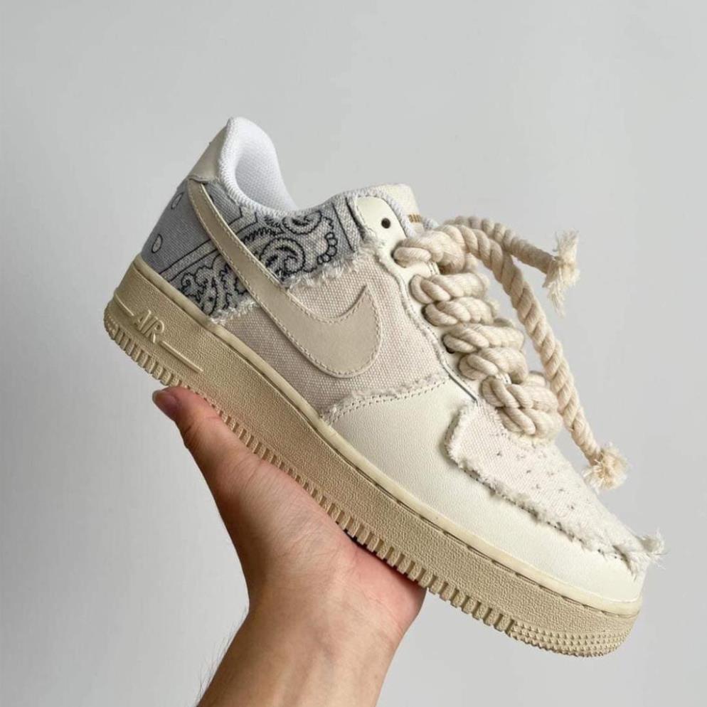 shopgiaykiencuongGiày Air force 1 dây thừng S.C , Giày thể thao AF1 thổ cẩm phối đồ nam nữ siêu hot trend mẫu mới bản