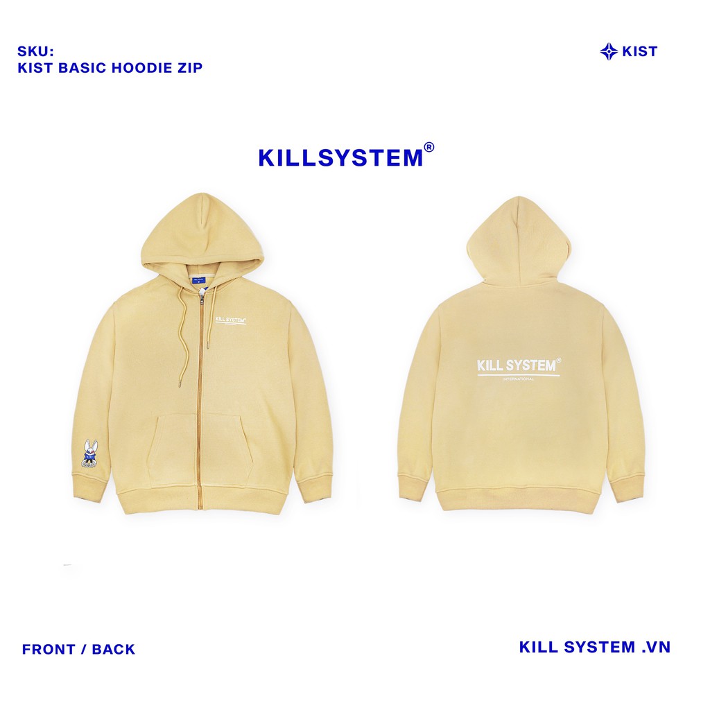 [Mã FAGREEN1505 giảm tới 30K đơn 99K] [KILL SYSTEM] ÁO KHOÁC HOODIE ZIP NHIỀU MÀU | BigBuy360 - bigbuy360.vn