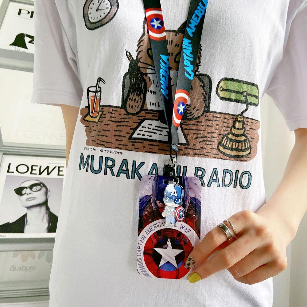 Dây Đeo Thẻ Tín Dụng / Thẻ ID Họa Tiết Hoạt Hình The Avengers Hero Minnie