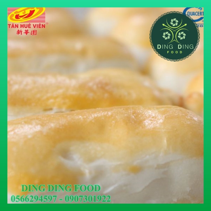 [ 1 TÚI 5 BÁNH ] Bánh Pía Ít Đường Đậu Xanh Sầu Riêng Không Trứng (CHAY) 275g Tân Huê Viên| Ăn Kiêng| - DING DING FOOD