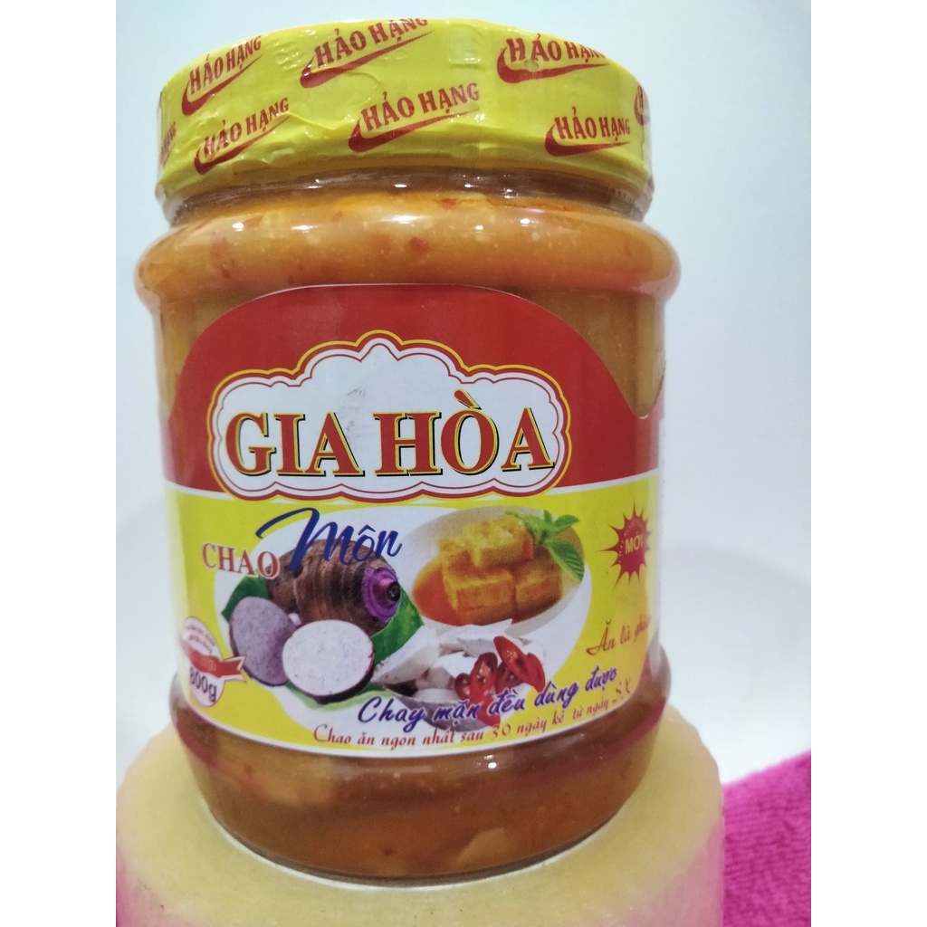 Chao môn ngon hiệu Gia Hòa, hũ đại 800g (chay mặn đều dùng được)