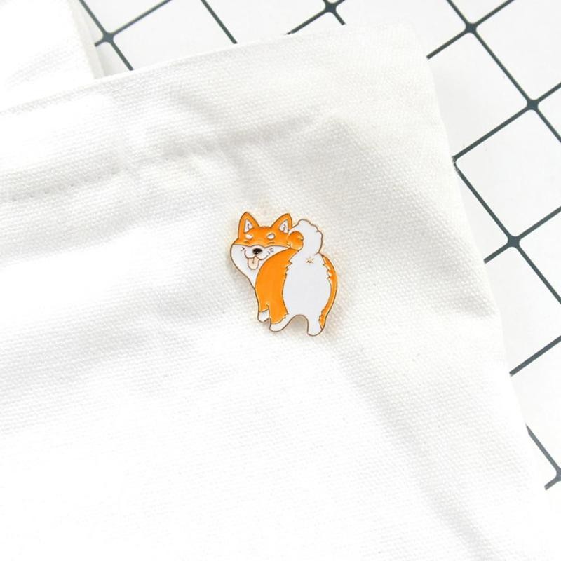 Pin cài áo chó Shiba/ Corgi/ Akita vui tính - GC257