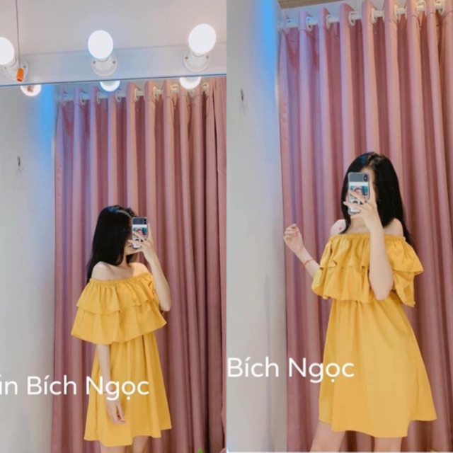 ĐẦM TRỄ VAI - ĐẦM LILY DRESS ( KÈM ẢNH THẬT TRẢI SÀN ) | BigBuy360 - bigbuy360.vn