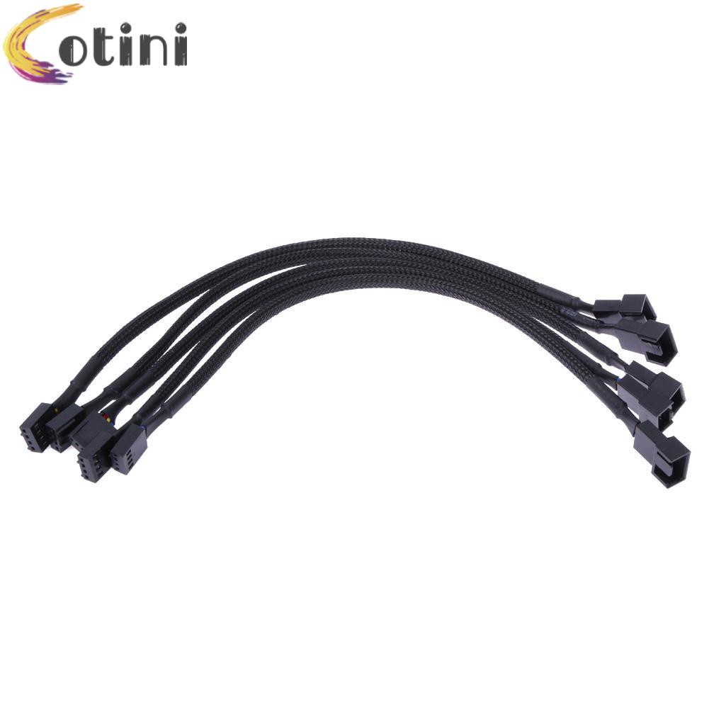 Dây Cáp Nối Dài 12 Trong 5 Cái 4 Pin Pwm Cho Quạt Máy Tính