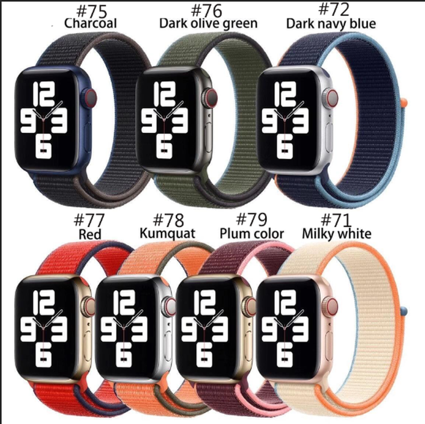 Dây đeo nylon cho đồng hồ thông minh Apple dòng 6 SE 44mm 40mm 38mm 42mm/iWatch 5 4 3 2 1:1