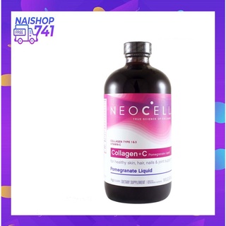 Nước Uống Collagen Lựu Neocell Collagen + C Pomegranate Liquid 473 ml Mỹ - Mẫu mới