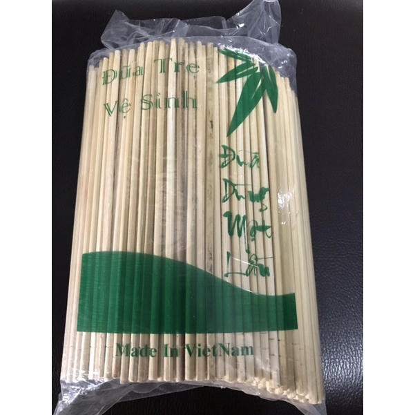 Túi 1kg đũa tre, đũa bánh tráng trộn, đũa xá