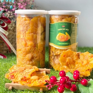 Thơm (Khóm) sấy dẻo muối ớt siêu ngon (Hộp 500g, 250g)