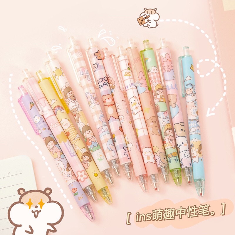 Bút bi hoạ tiết cute , bút bi nhiều hình dáng , bút bi đi học siêu ngộ nghĩnh