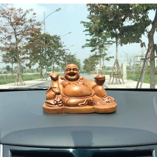 Tượng Phật Di Lặc Mang Tài Lộc, May Mắn Để Trên Xe Ô Tô Hoặc Bàn Làm Việc Bằng Gỗ Quý
