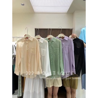 Áo sơ mi mỏng nhẹ 1 túi et 31400