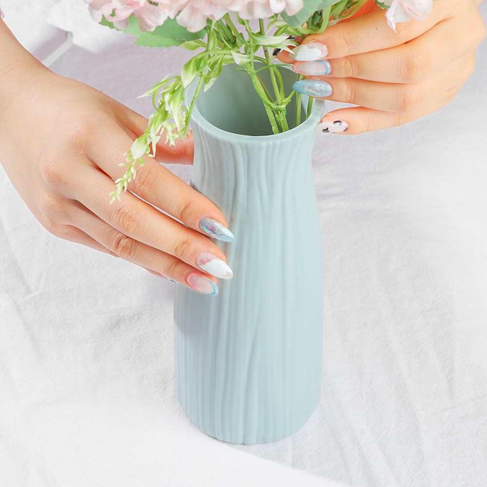Bình cắm hoa khô bằng nhựa giả gốm dùng để trang trí phòng khách gia đình