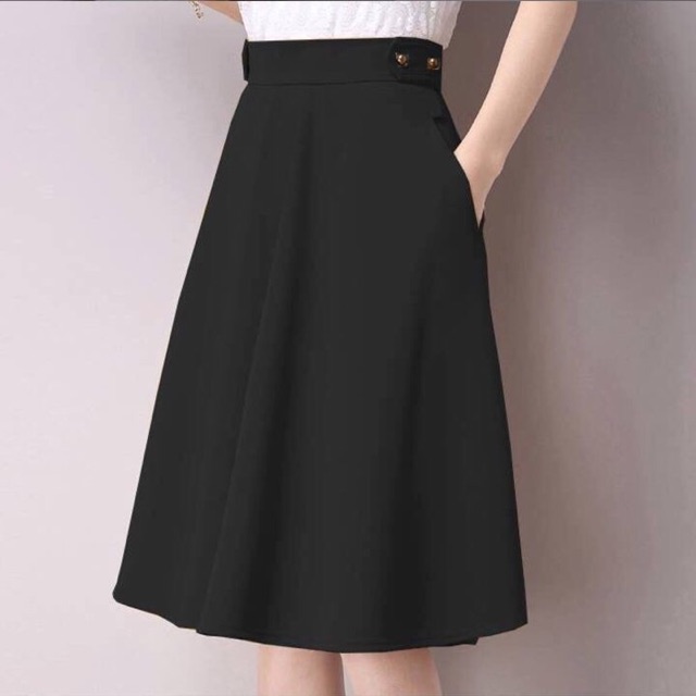 Chân váy xoè công sở