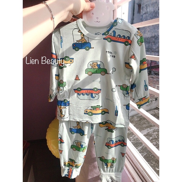 Bộ Dài Tay Leeleekids Chất Siêu Mát Cho Bé