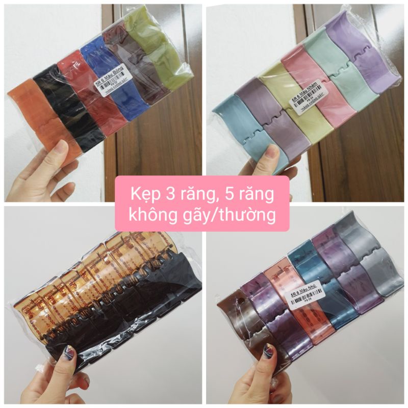 Sỉ 10 Kẹp Càng Cua 5 Răng, 3 Răng Loại Thường, Loại Không Gãy