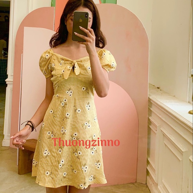 [Ảnh thật/Video] Váy kèm tubal nhiều màu vàng /đen /tím