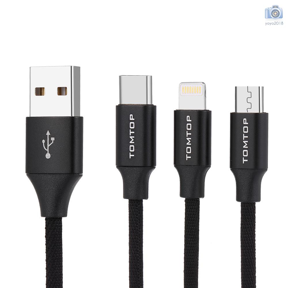 Dây Cáp Sạc Usb Nhiều Đầu 3.9ft Cho Iphone