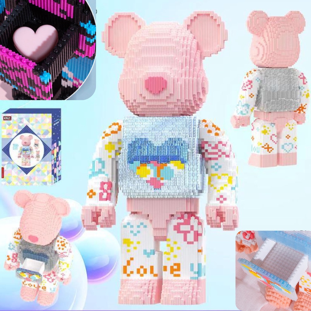 Bearbrick Mô Hình Tổng Hợp Các Mẫu Xếp Hình Bearbrick Có Ngăn Kéo