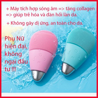Miếng rửa mặt silicon làm sạch sâu, da sáng mẫu mới 2021