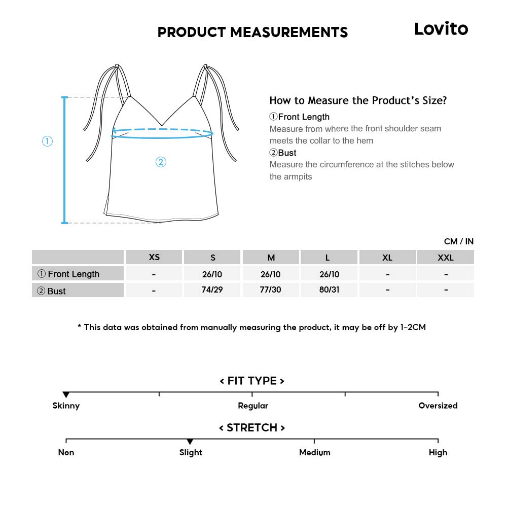 Áo hai dây Lovito thiết kế đường viền in chữ phong cách thường ngày L08149 (Xanh dương)