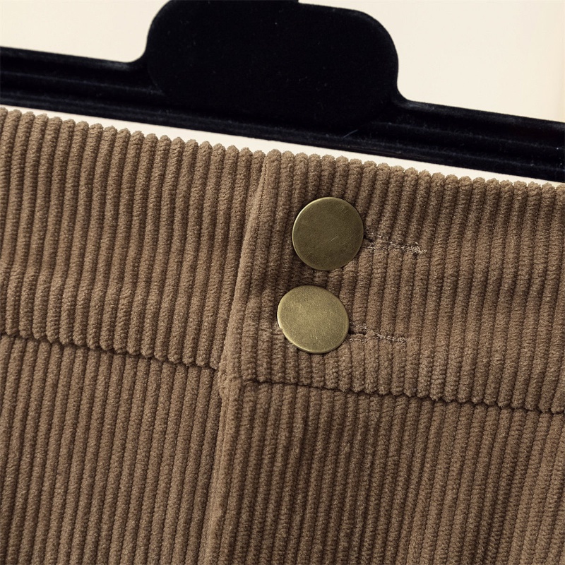 Chân váy COZOK vải nhung kẻ lưng cao dáng ôm xinh xắn cho nữ