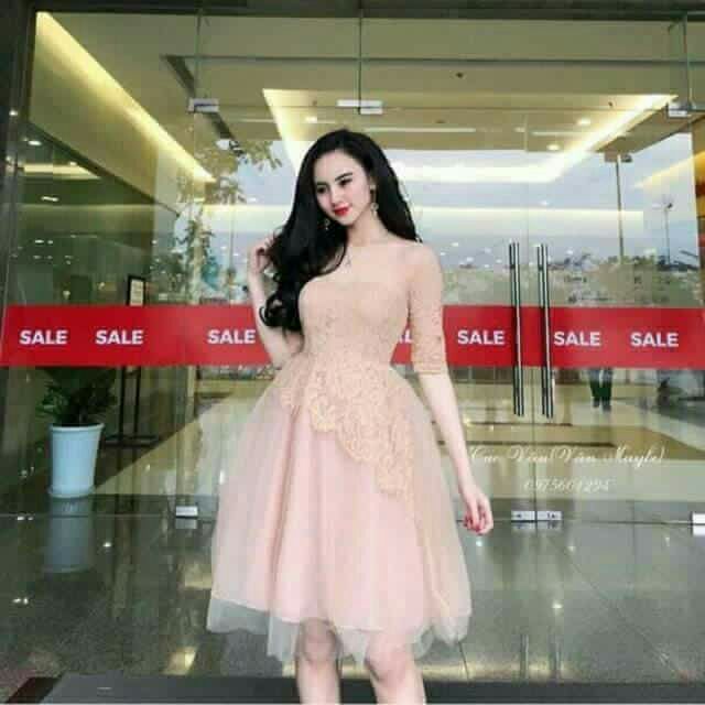 Combo 2 đầm ren & voan rập