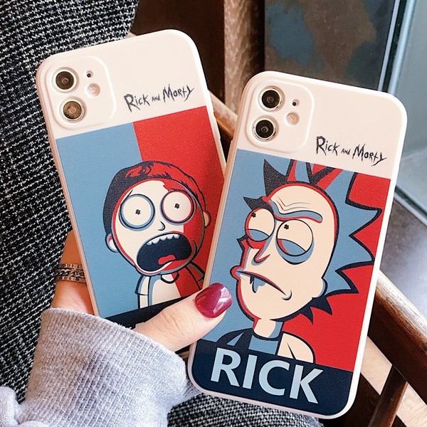 Ốp lưng họa tiết Rick Và Morty cho Iphone 11 12 Pro X Xs Max Xr Se2 8 7 6 6s Plus