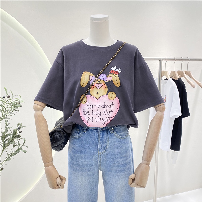 NRVP Áo Thun Tay Ngắn Cổ Tròn Thời Trang Mùa Hè Phong Cách Hàn Quốc Mới