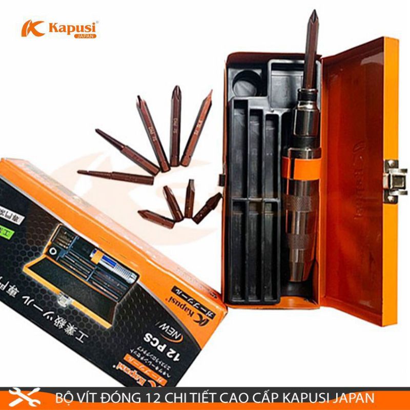 Bộ vít đóng 12 chi tiết kapusi