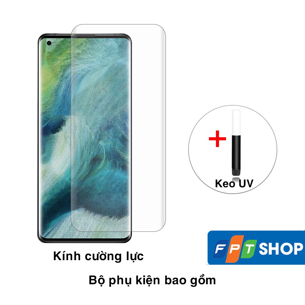 Cường lực Oppo Find X2 Pro chính hãng T-Max đèn UV cỡ lớn full màn hình - Cường lực Find X2 Pro