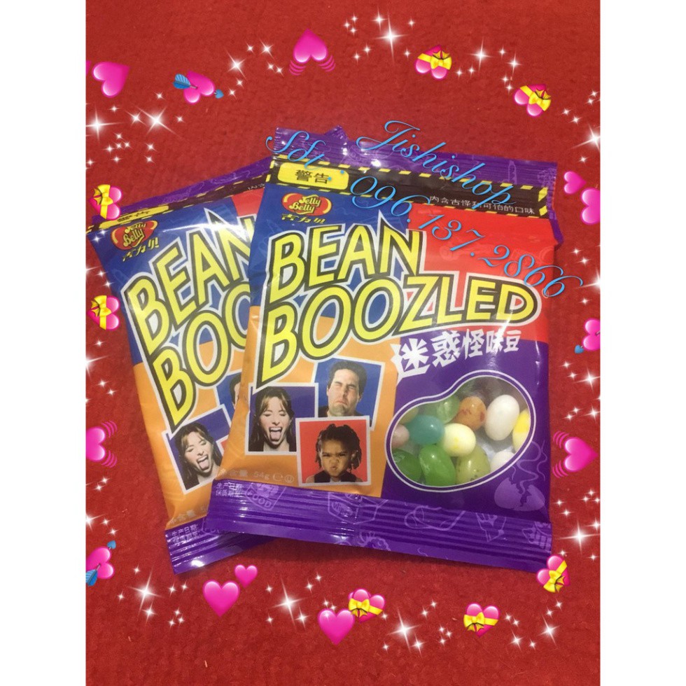 Kẹo Thúi Bean Boozled túi 54v (Ảnh thật) 3 bên Pz186