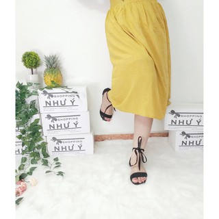 Giày sandal chiến binh cột nơ - Boho Vintage Style